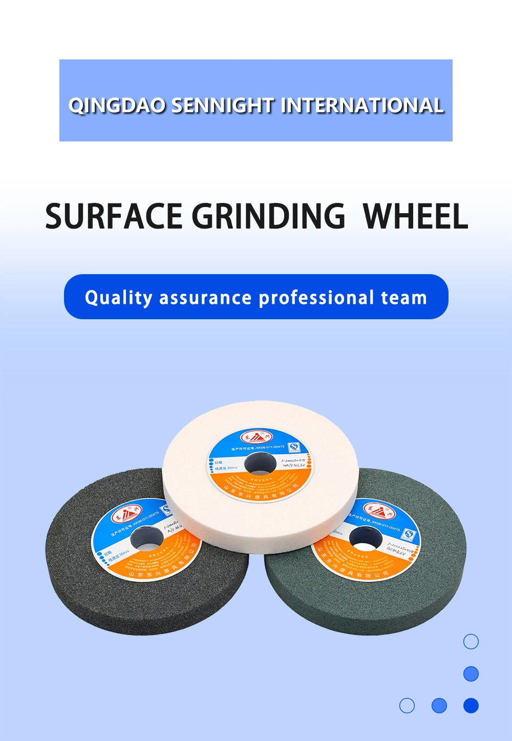 China Ceramic Bonded Aluminum Oxide Abrasive Surface Grinding Wheel
